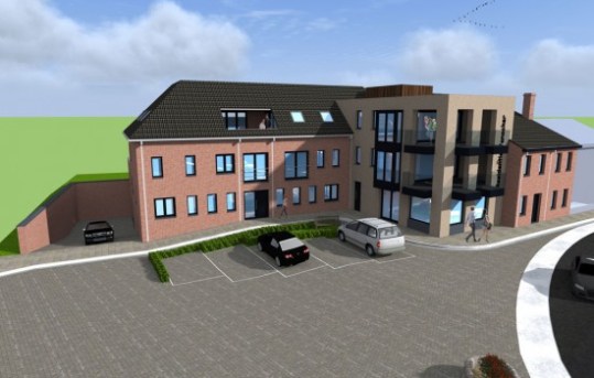 Ontwerp van het nieuwe appartementsgebouw