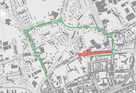 Masscheinlaan - omleiding